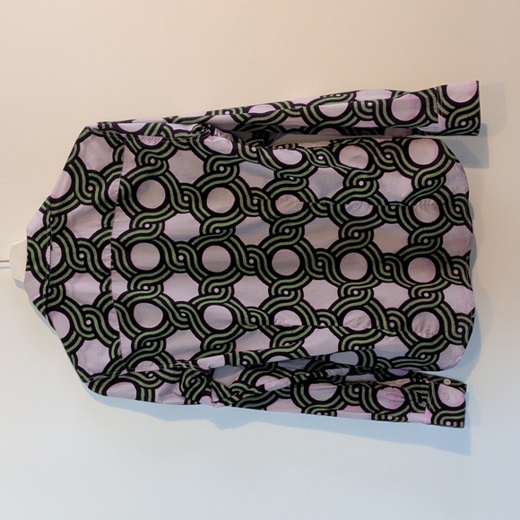 DRIES VAN NOTEN geometric print blouse - size small/36 - Picture 6 of 8